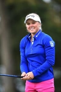 Golfer, Brooke Henderson. 