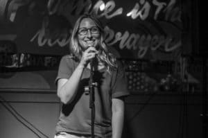 Stand-up Comedian Clare Belford. Photo by Scott McLean. 