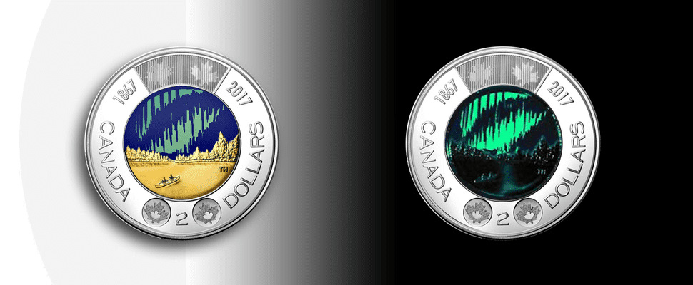 Look out for the new Canada 150 glow-in-the-dark toonie