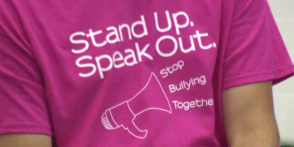 Wearing pink to stop bullying