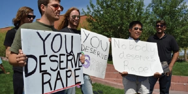 “You deserve rape” sign sparks outrage on Arizona campus